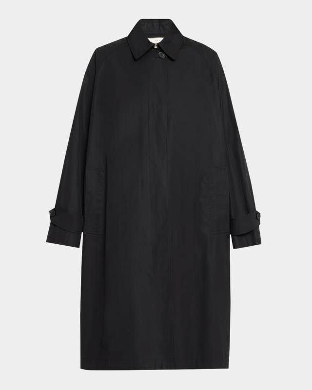 Tavishina Single-Breasted Trench Coat